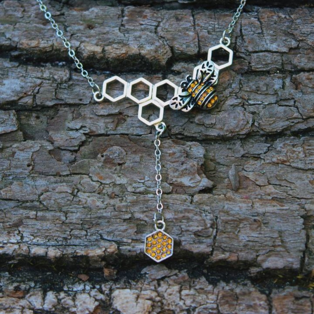 Bee Honeycomb Necklace